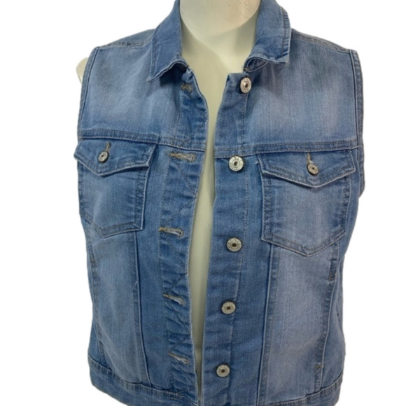 NWT Only Jean "Go West" Denim Vest - Picture 1 of 4